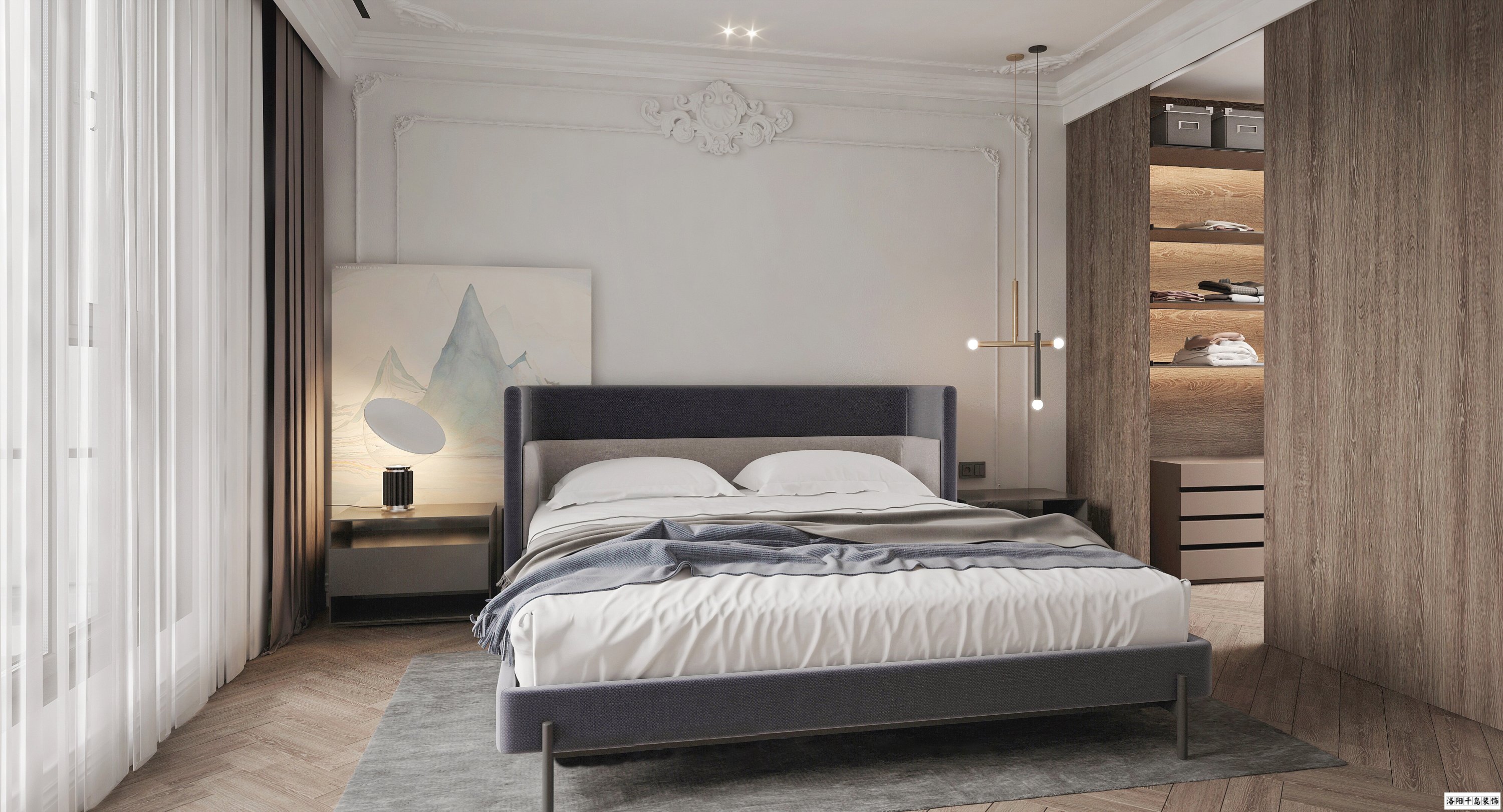 洛陽(yáng)法式臥室裝修案例